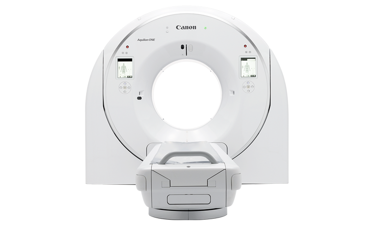 Front view of Aquilion One Insight Edition CT scanner